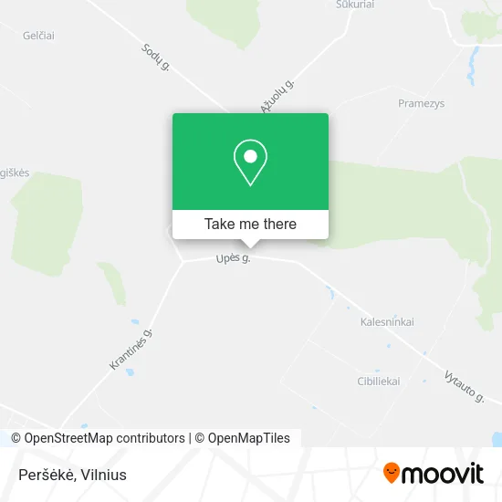 Карта Peršėkė