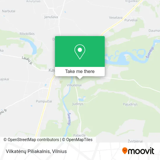 Карта Vilkatėnų Piliakalnis