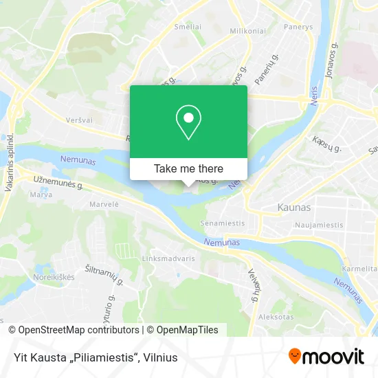 Карта Yit Kausta „Piliamiestis“