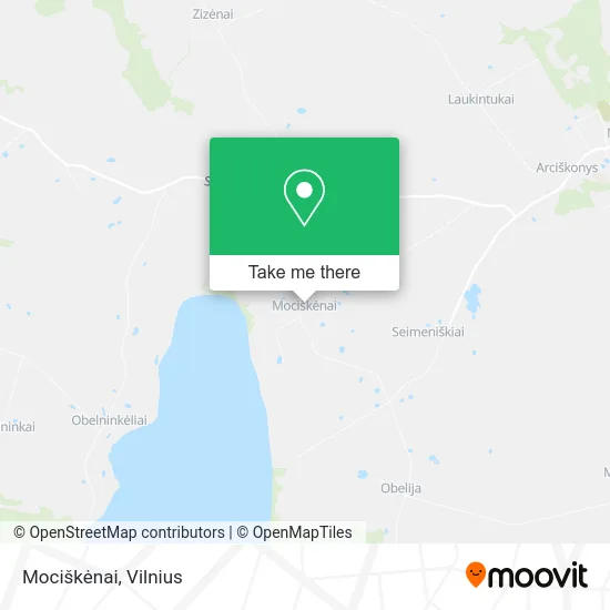 Карта Mociškėnai