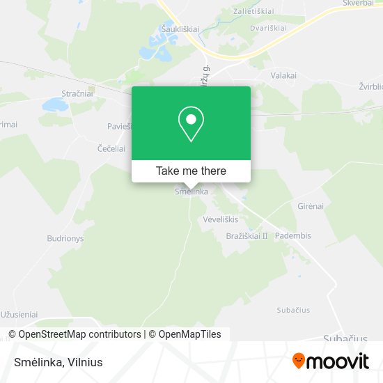 Карта Smėlinka