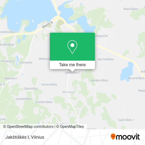 Карта Jakštiškės I