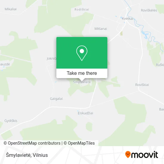 Карта Šmylavietė