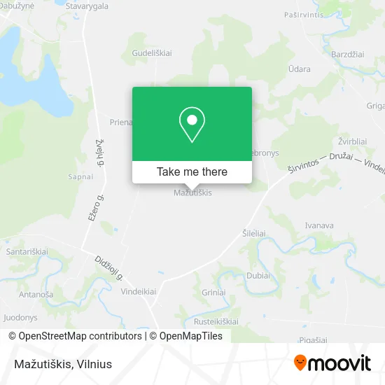 Карта Mažutiškis