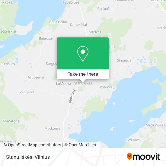 Карта Stanuliškės