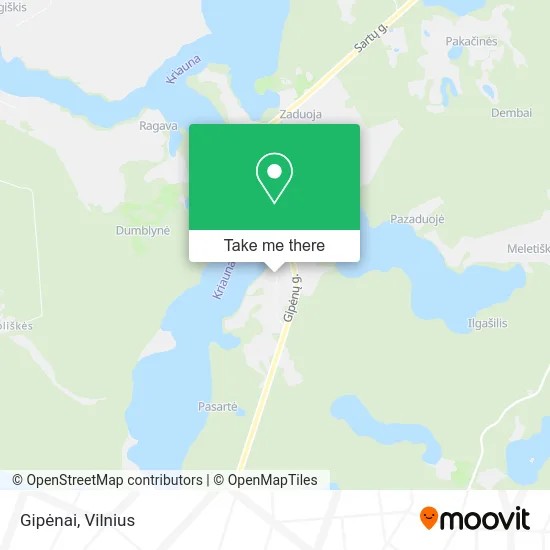 Карта Gipėnai