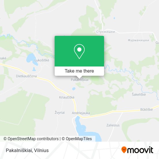 Карта Pakalniškiai