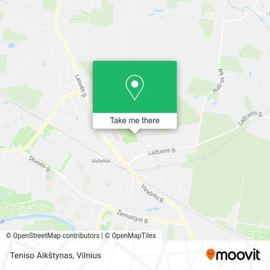 Карта Teniso Aikštynas