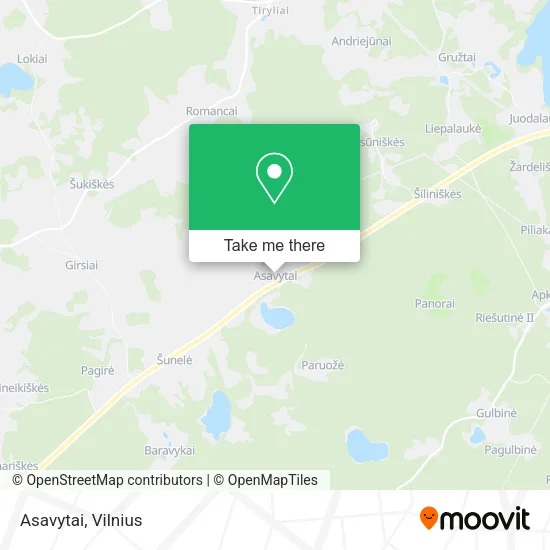 Карта Asavytai