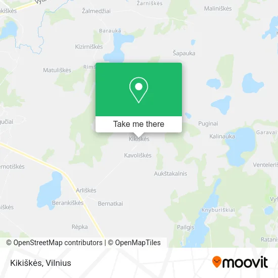 Карта Kikiškės