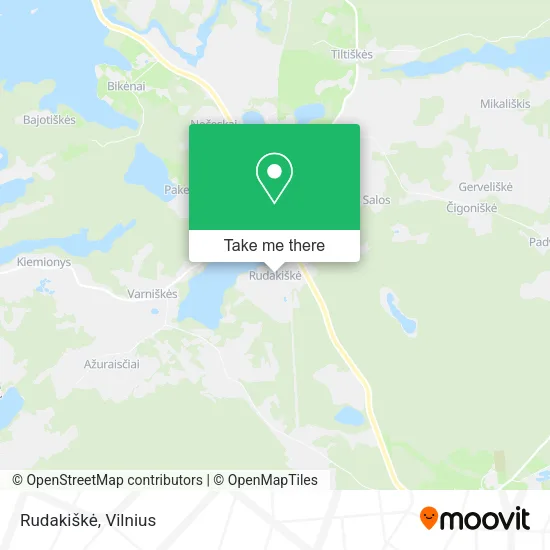 Карта Rudakiškė