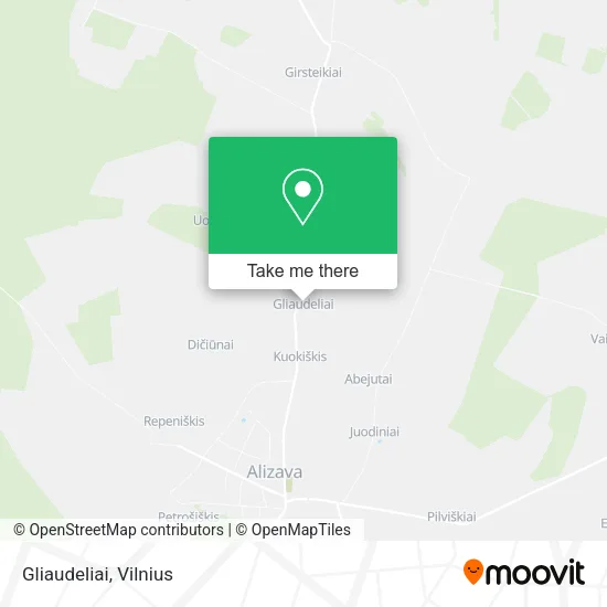 Карта Gliaudeliai