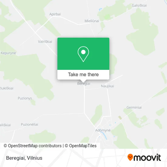 Карта Beregiai