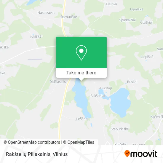 Карта Rakštelių Piliakalnis
