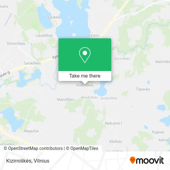 Карта Kizirniškės