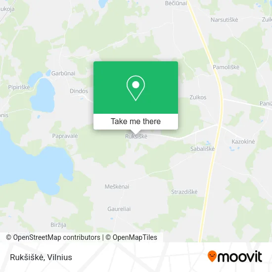 Rukšiškė map