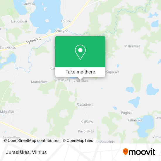 Карта Jurasiškės