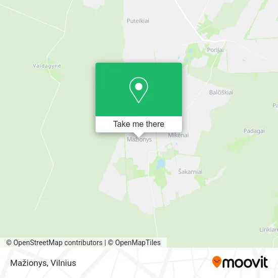 Карта Mažionys