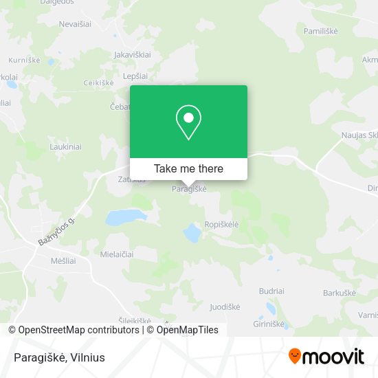 Карта Paragiškė