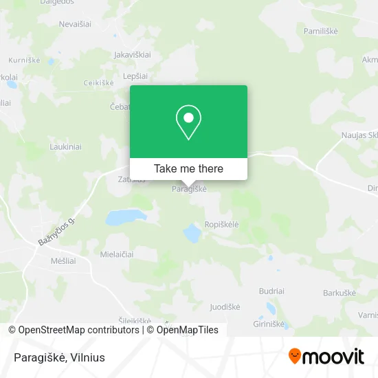 Карта Paragiškė