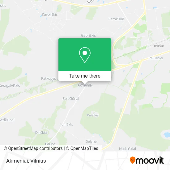 Карта Akmeniai