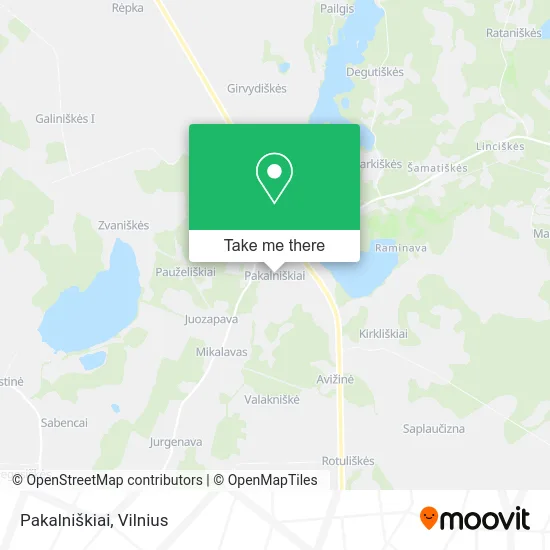 Карта Pakalniškiai