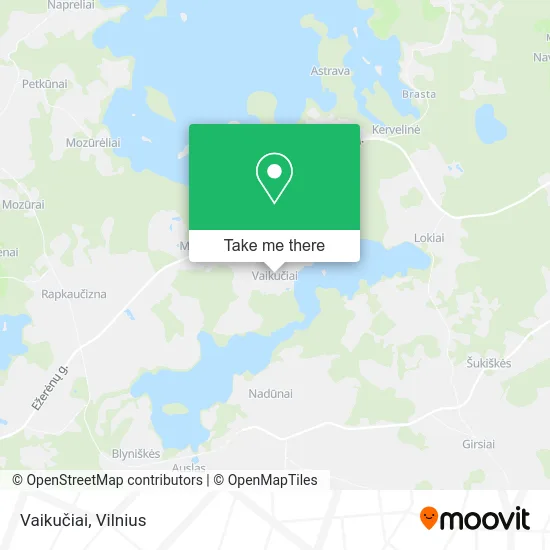 Карта Vaikučiai