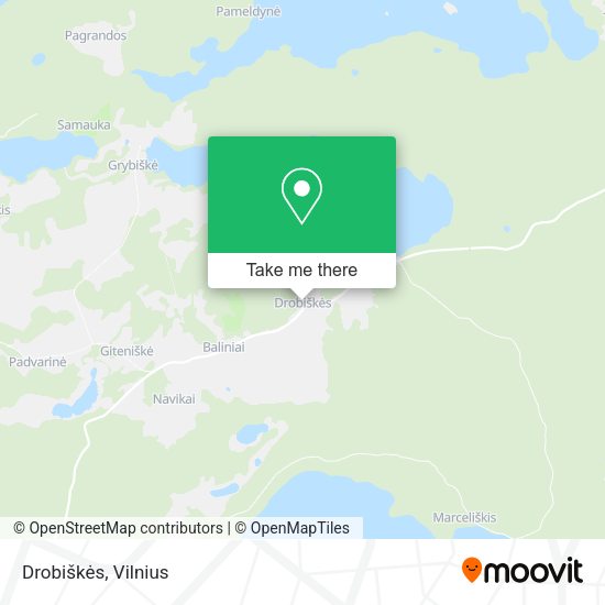 Карта Drobiškės