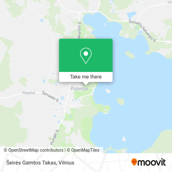 Карта Šeirės Gamtos Takas