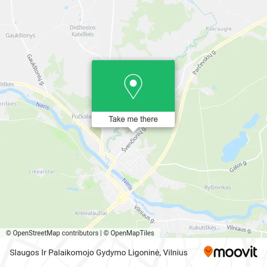 Карта Slaugos Ir Palaikomojo Gydymo Ligoninė