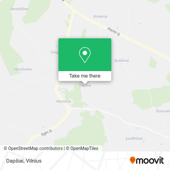 Карта Dapšiai