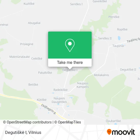 Карта Degutiškė I
