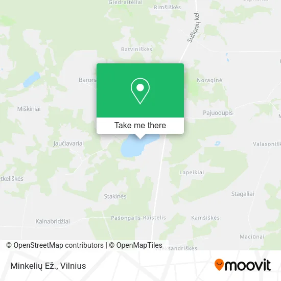 Карта Minkelių Ež.