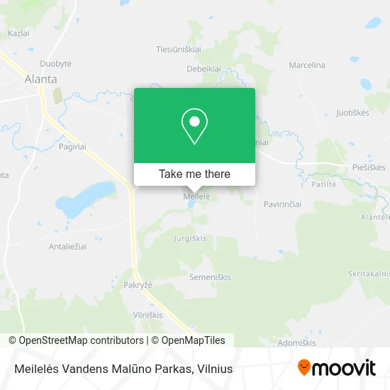 Карта Meilelės Vandens Malūno Parkas