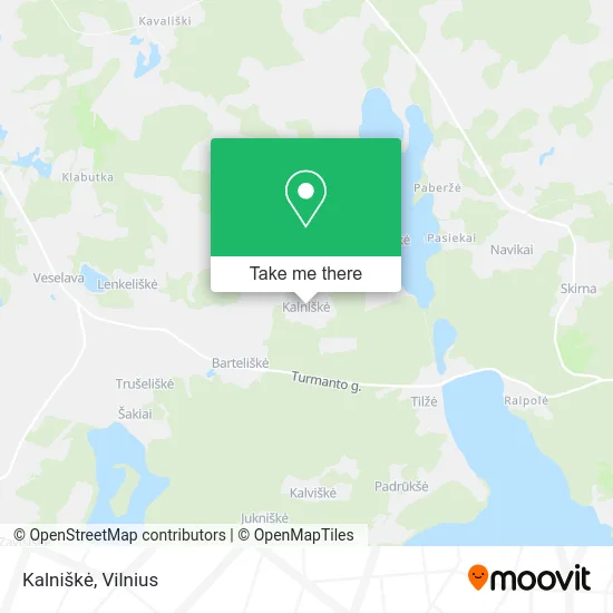 Карта Kalniškė