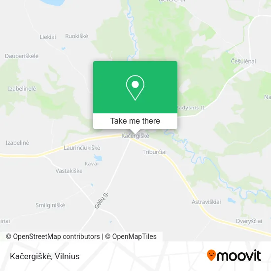 Карта Kačergiškė
