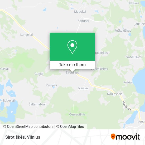 Карта Sirotiškės