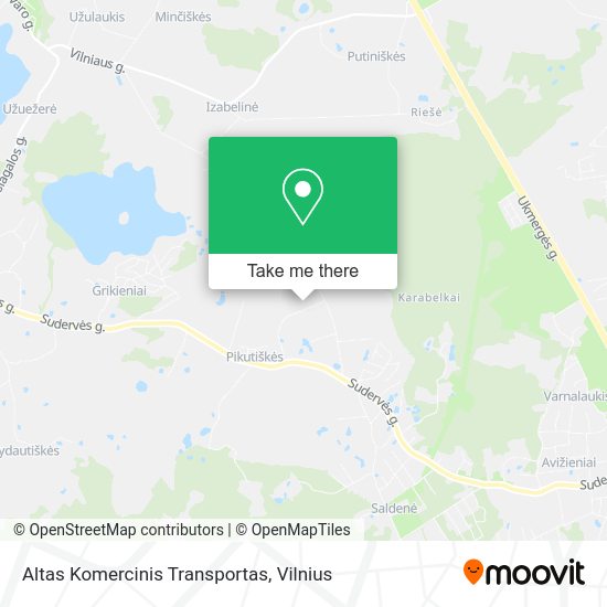 Карта Altas Komercinis Transportas