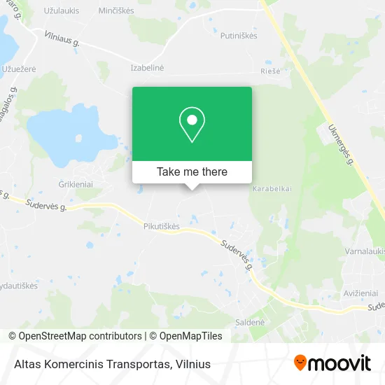 Карта Altas Komercinis Transportas