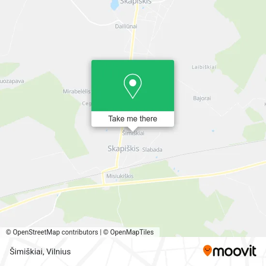 Карта Šimiškiai