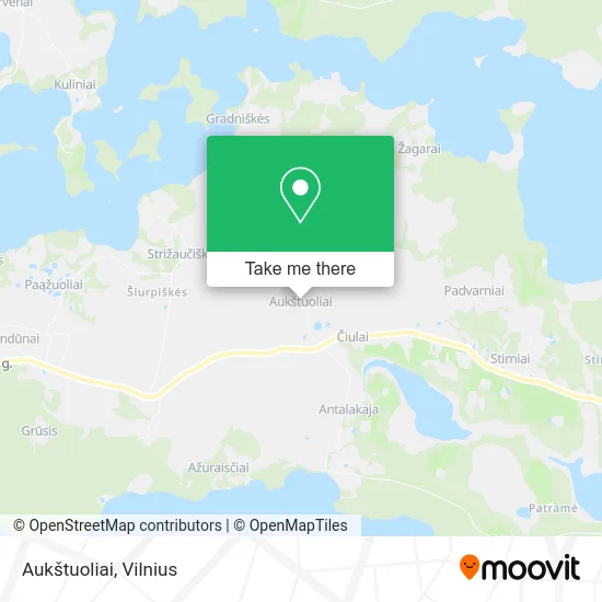 Карта Aukštuoliai