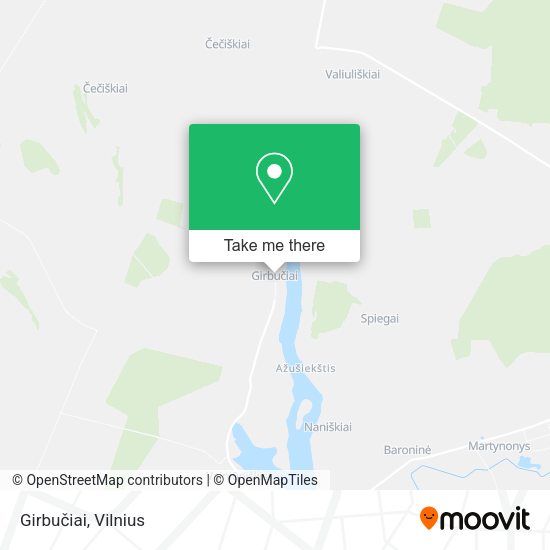 Карта Girbučiai