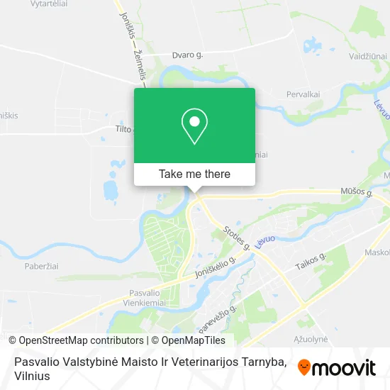 Карта Pasvalio Valstybinė Maisto Ir Veterinarijos Tarnyba