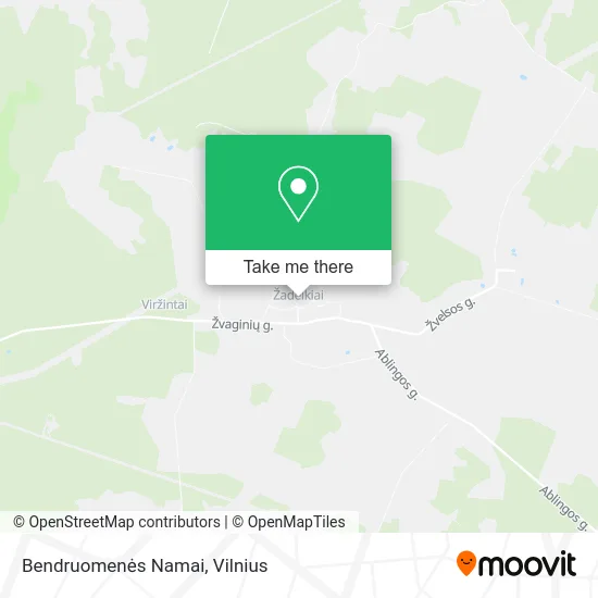 Карта Bendruomenės Namai