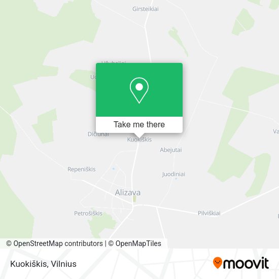 Карта Kuokiškis