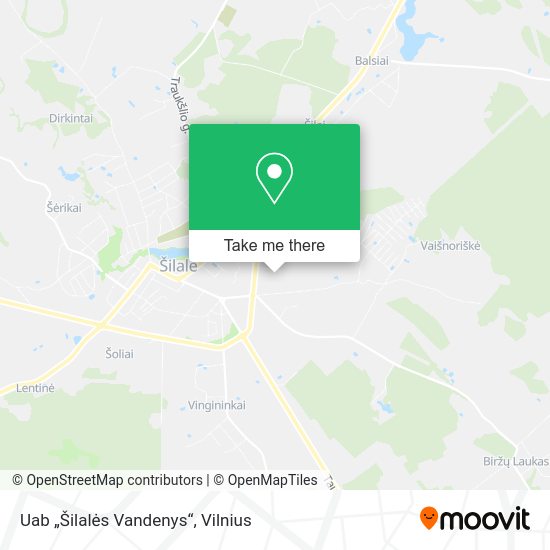Карта Uab „Šilalės Vandenys“