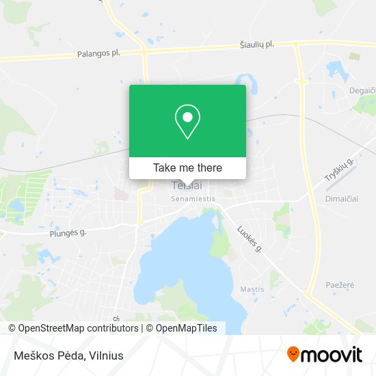 Карта Meškos Pėda