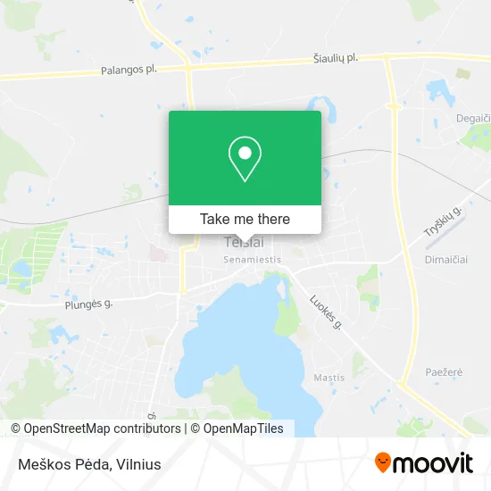 Карта Meškos Pėda