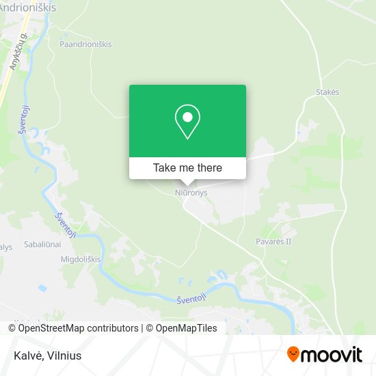 Карта Kalvė