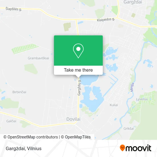 Карта Gargždai